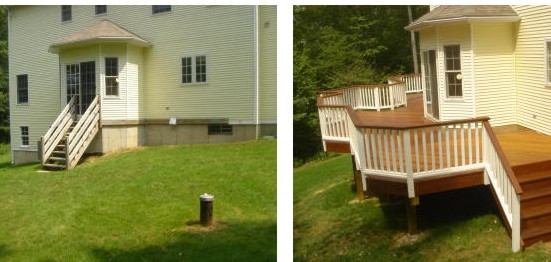 before and after deck pictures