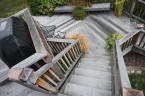 ipe decking silver patina stairs