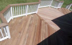 naked raw ipe deck with vinyl rails